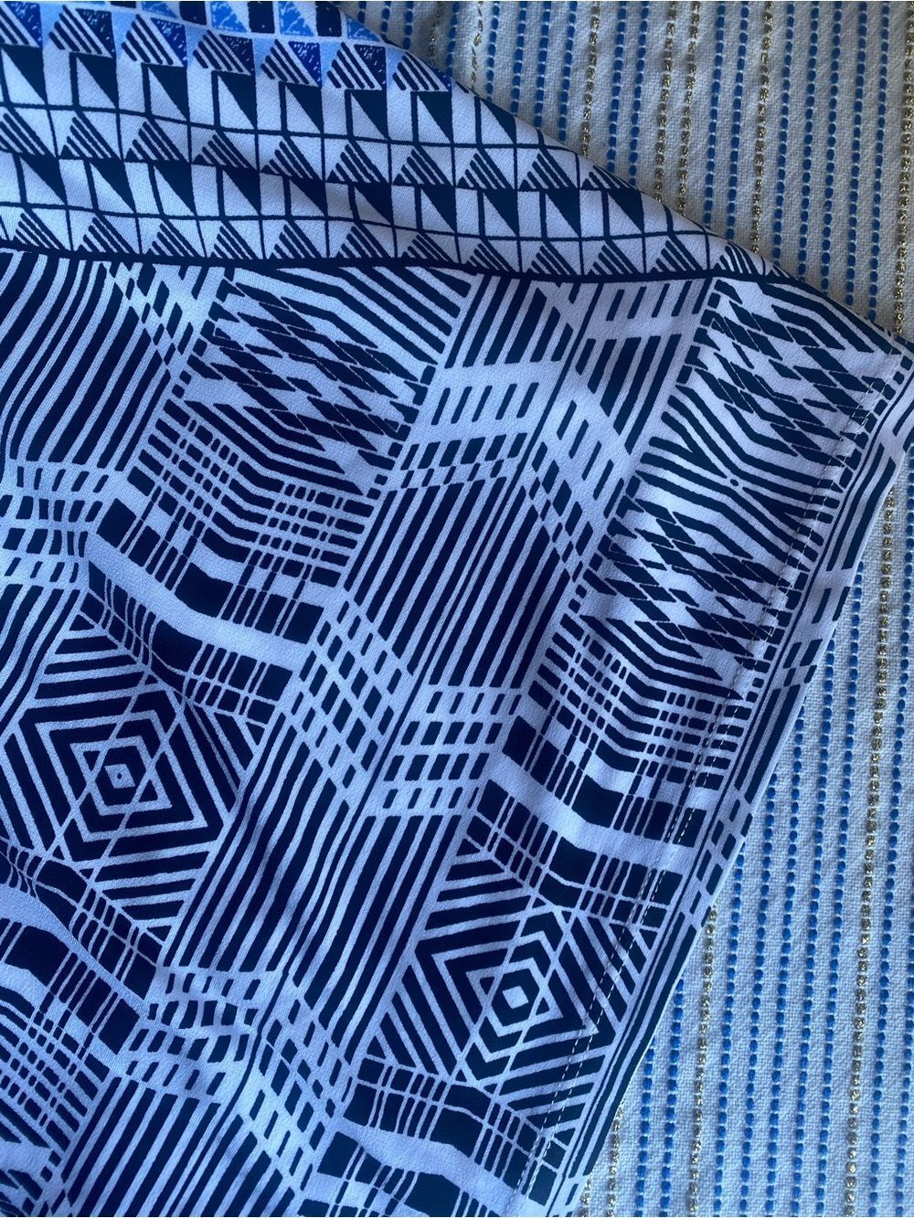WHBM White House Black Market Multicolor Geo-Pattern Dress Size 6 NWT - Picture 7 of 13